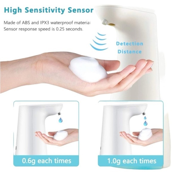 Touchless Automatic Foaming Soap Dispenser - Blue - Kitchen and Bathroom - Picture 4 of 9